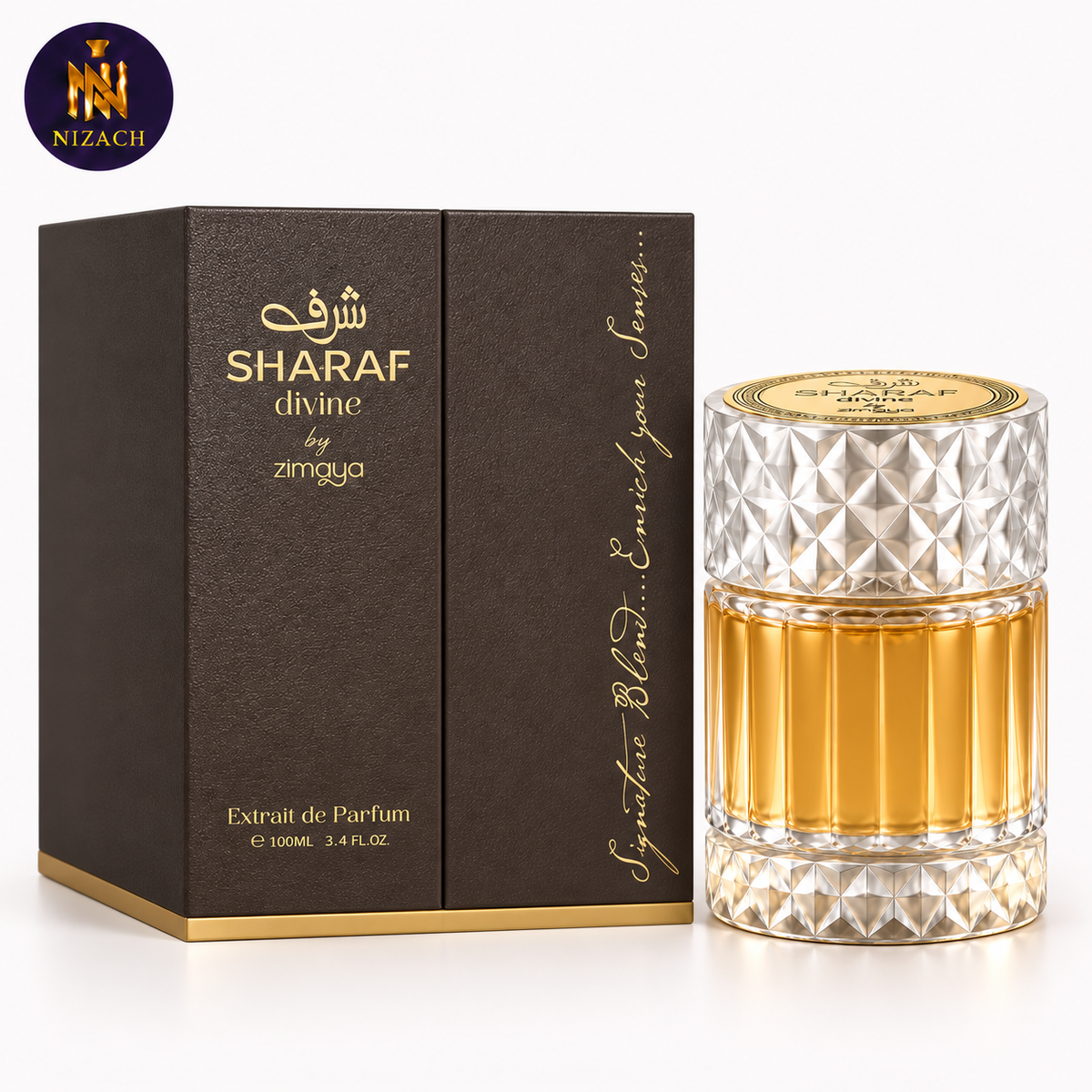 Sharaf Divine by Zimaya 100ml – Extrait de Parfum | بديل Angels’ Share Paradis