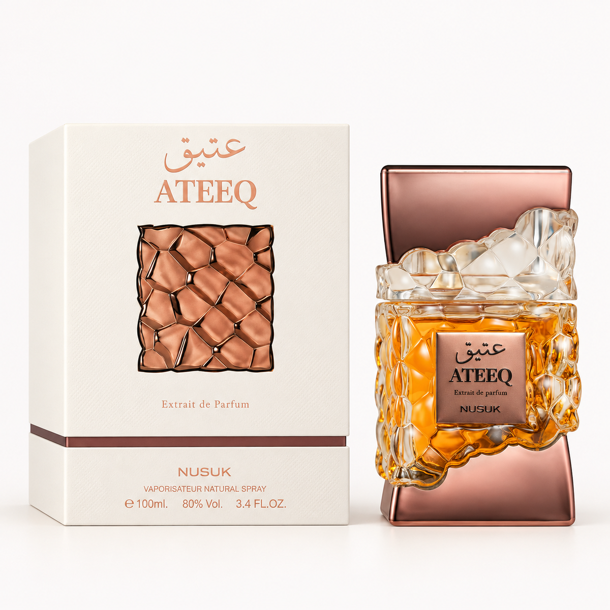 Ateeq by Nusuk 100ml – Extrait de Parfum | بديل Xerjoff Naxos