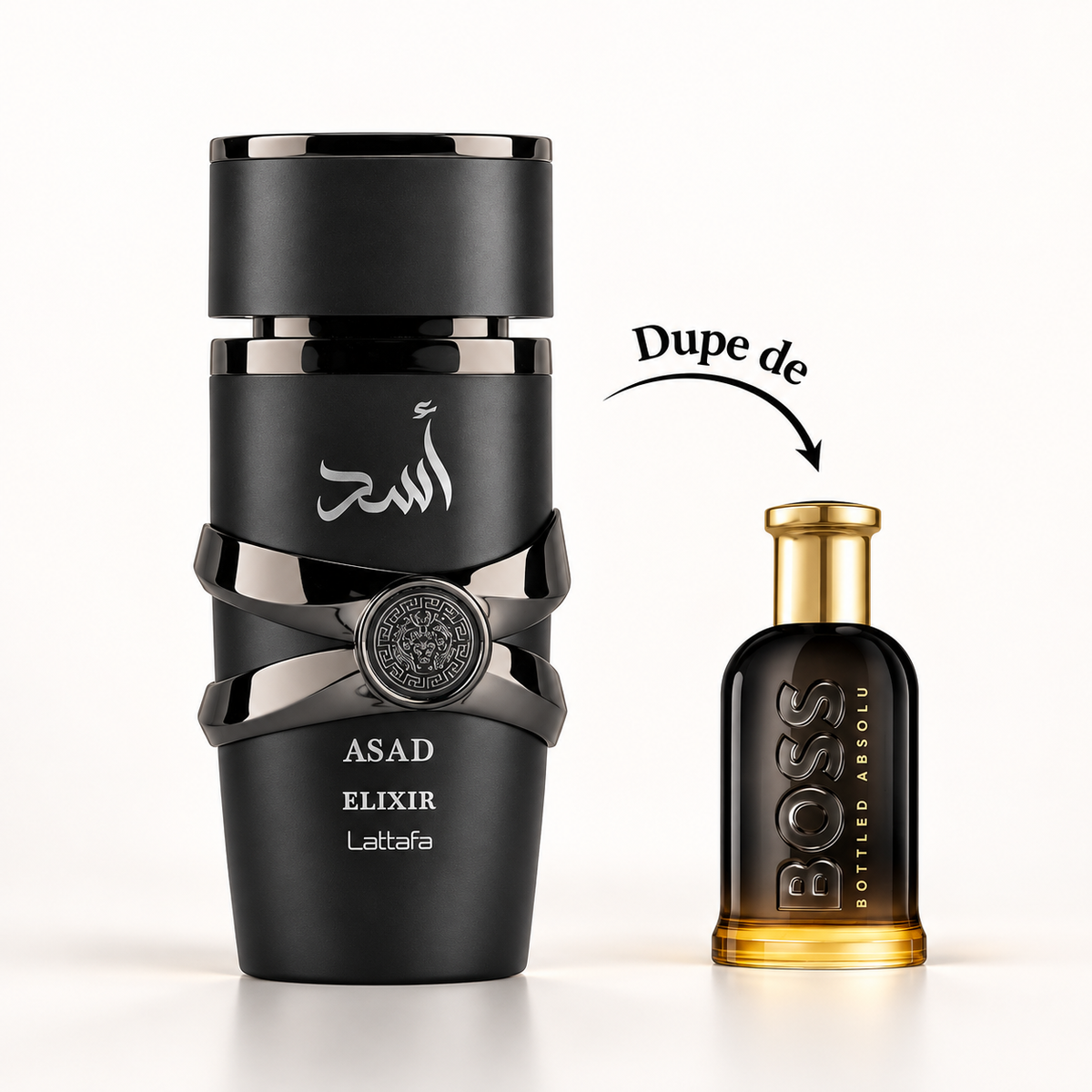 Asad Elixir Lattafa 100ml – بديل Boss Bottled Absolu