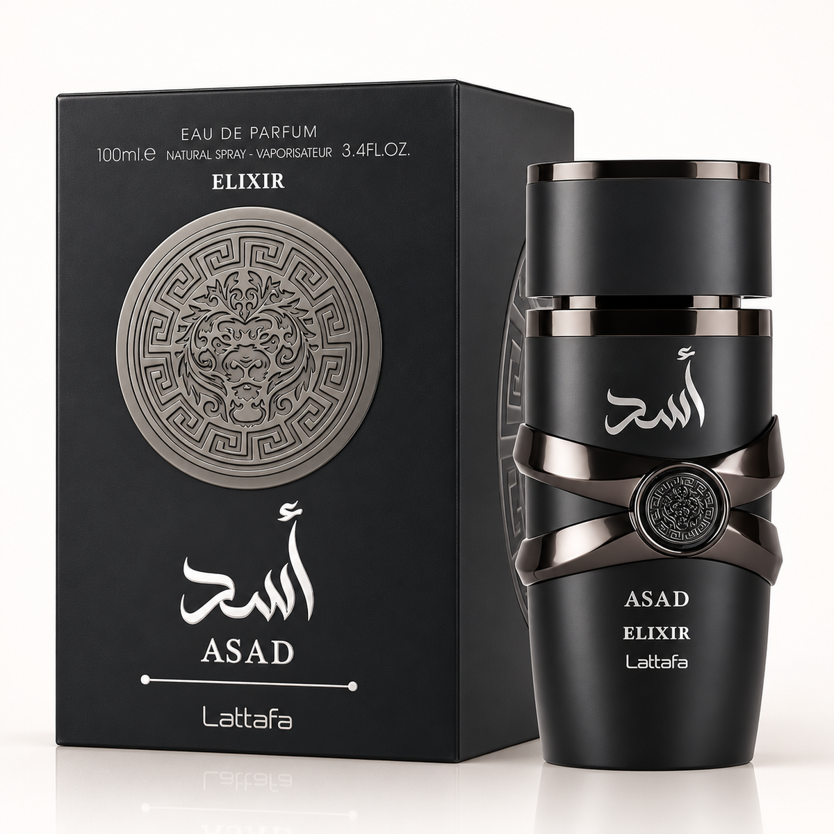 Asad Elixir Lattafa 100ml – بديل Boss Bottled Absolu